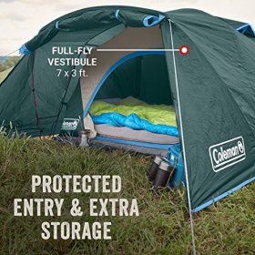 Coleman Camping Tent | Skydome Tent with Full Fly Vestibule
