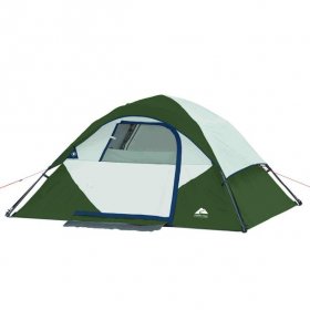 Ozark Trail 6-Piece Camping Combo - Green (1 Room Tent, Sleeping Bags, Chairs, Travel Table Included)