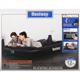 Bestway - Aerolax Raised Air Bed with Built-in Pump, Queen