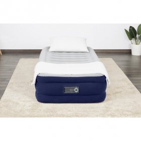 Bestway Tritech 15" Air Mattress Antimicrobial Coating with Built-in AC Pump, Twin
