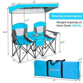 Costway Camping Chair, Blue